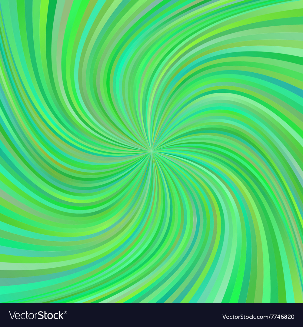 Green multicolored spiral ray design background