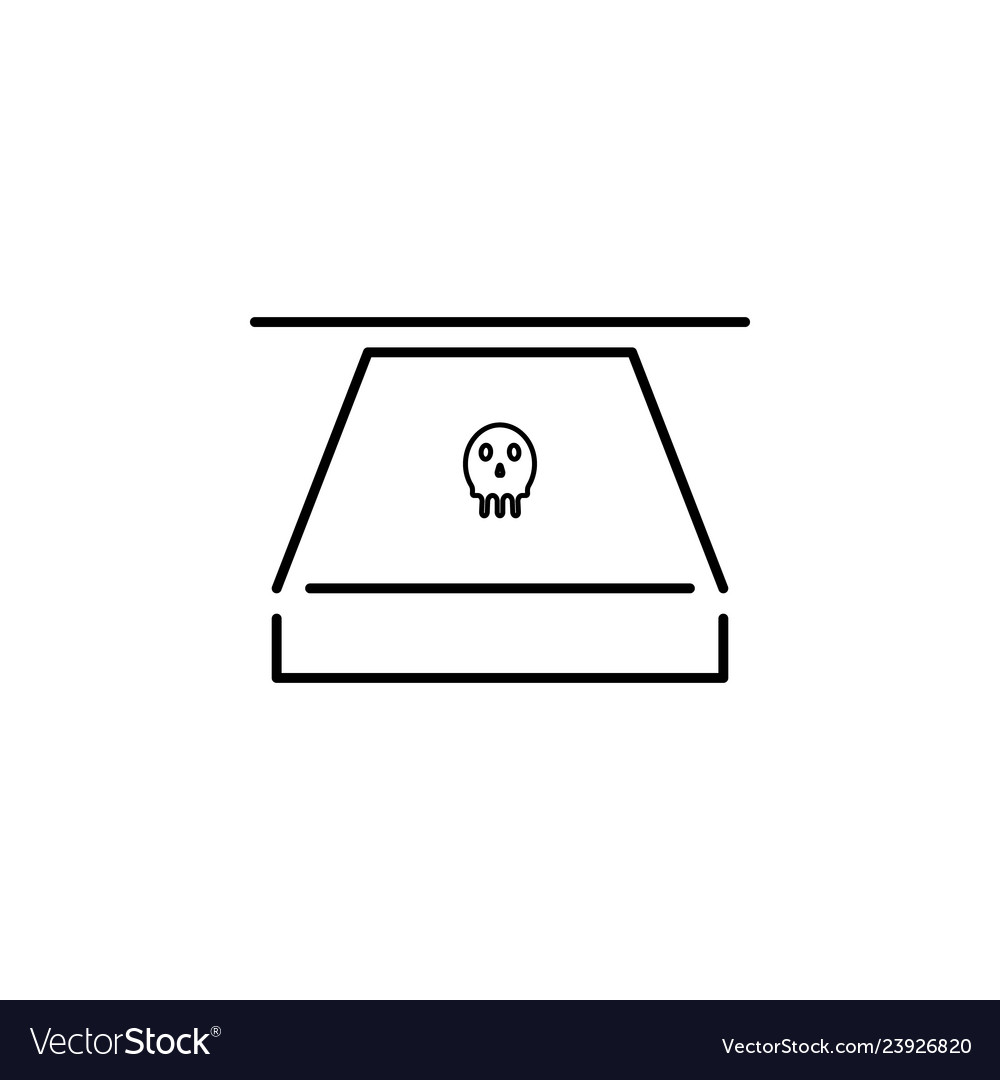 Hacker danger icon on white background can vector image Hacker danger icon on white background can