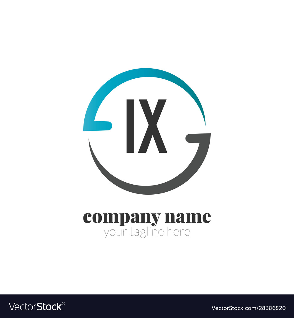 Initial letter creative circle logo concept