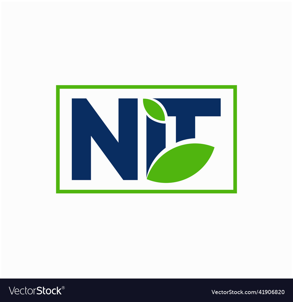 Nit letters company initial monogram