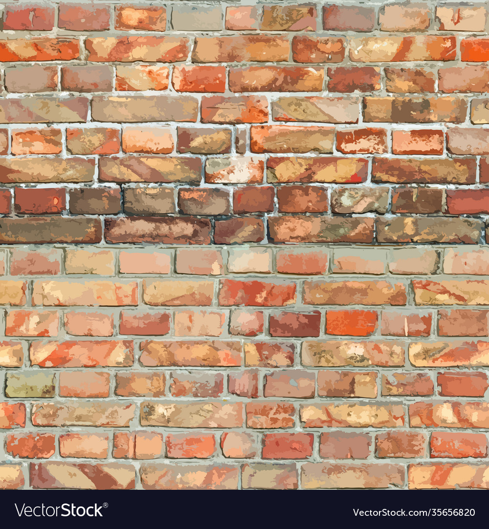 Red brickwall seamless texture Royalty Free Vector Image