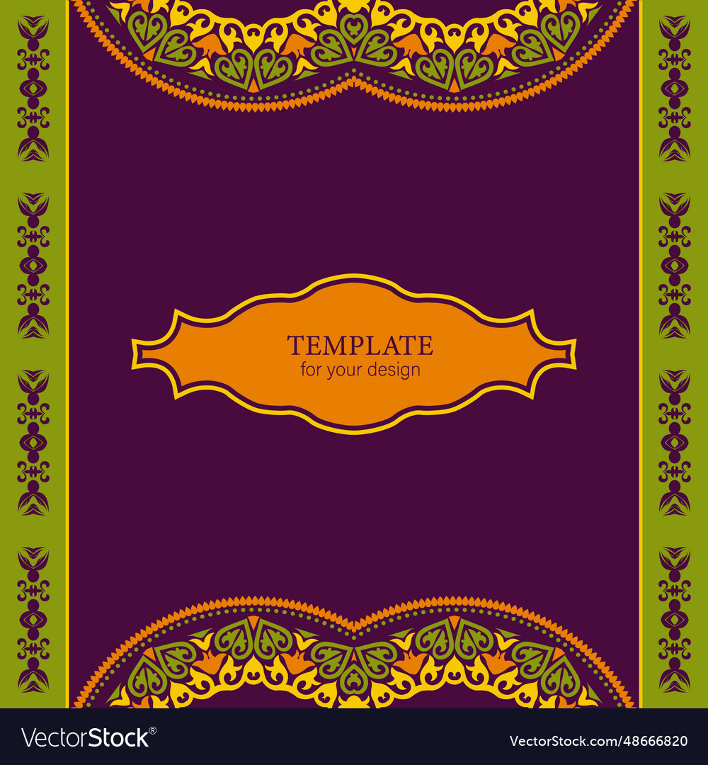 Square template for your design ornamental