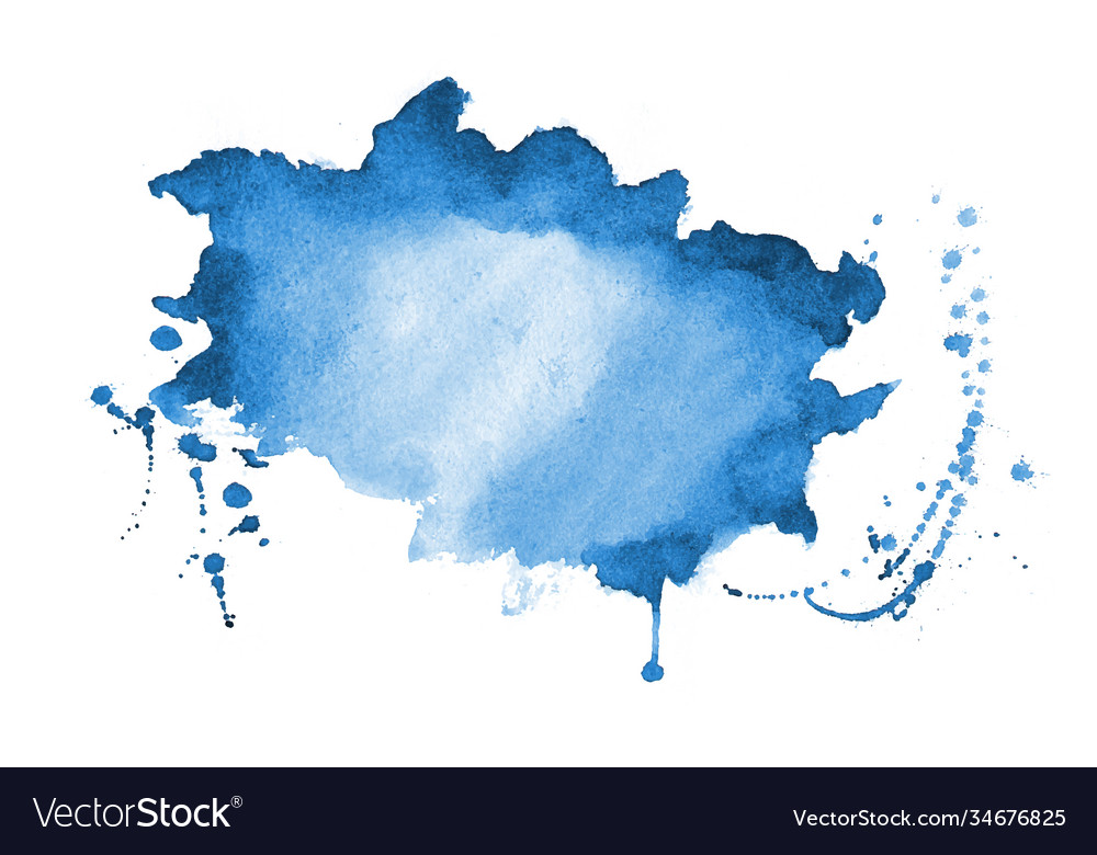 Blue Watercolor Splatter Texture