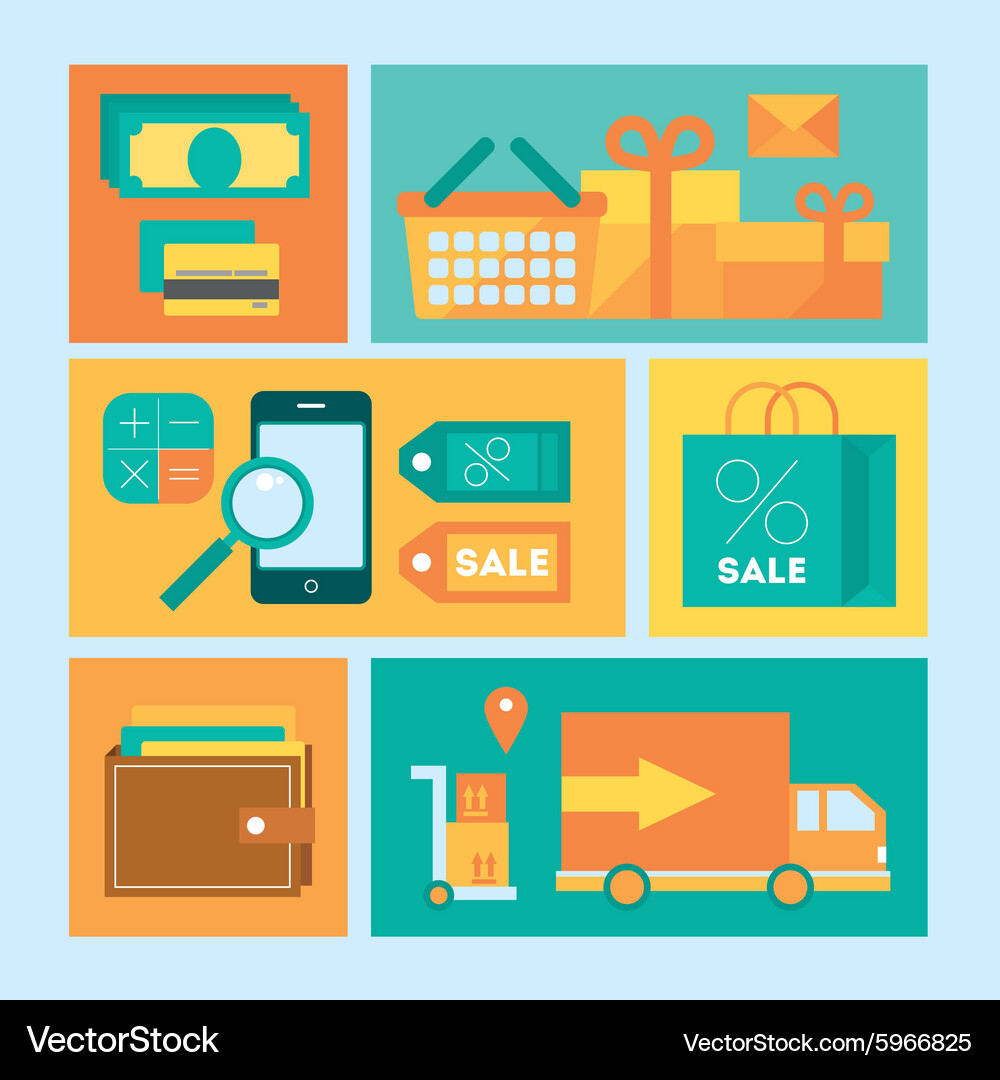 Flat design modern Royalty Free Vector Image - VectorStock