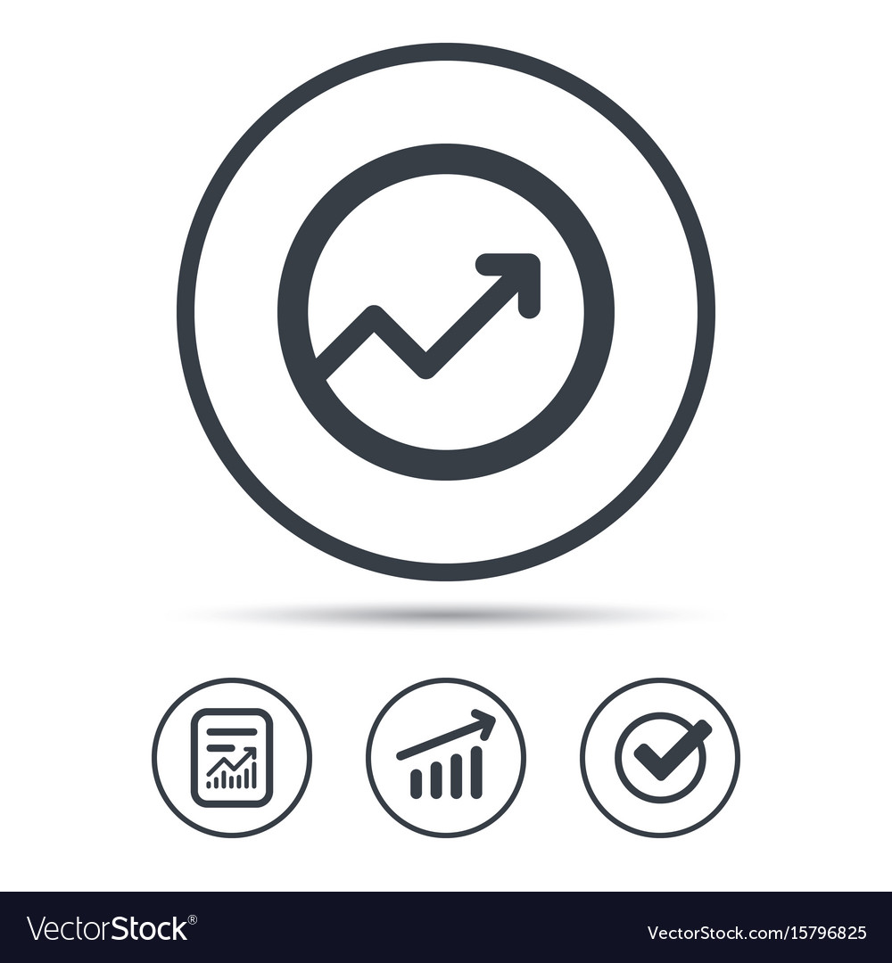 Graph icon business analytics chart sign Vector Image