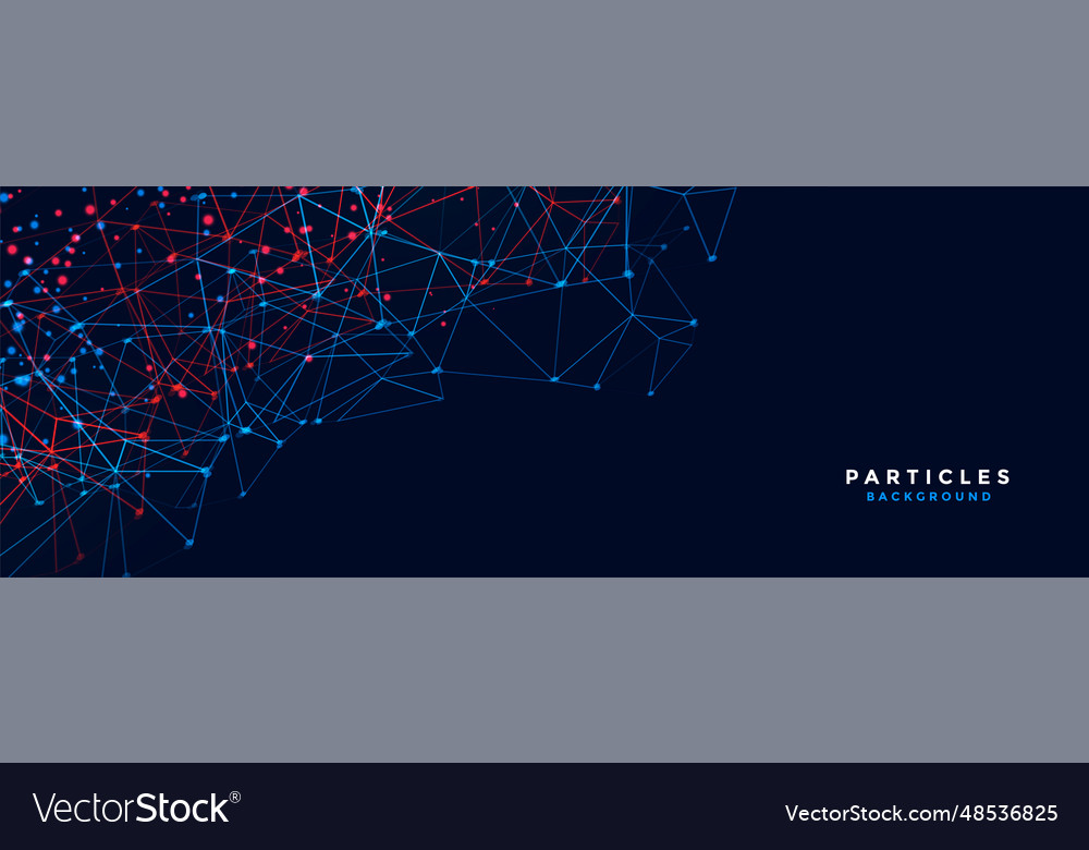 Low poly style futuristic web tech background