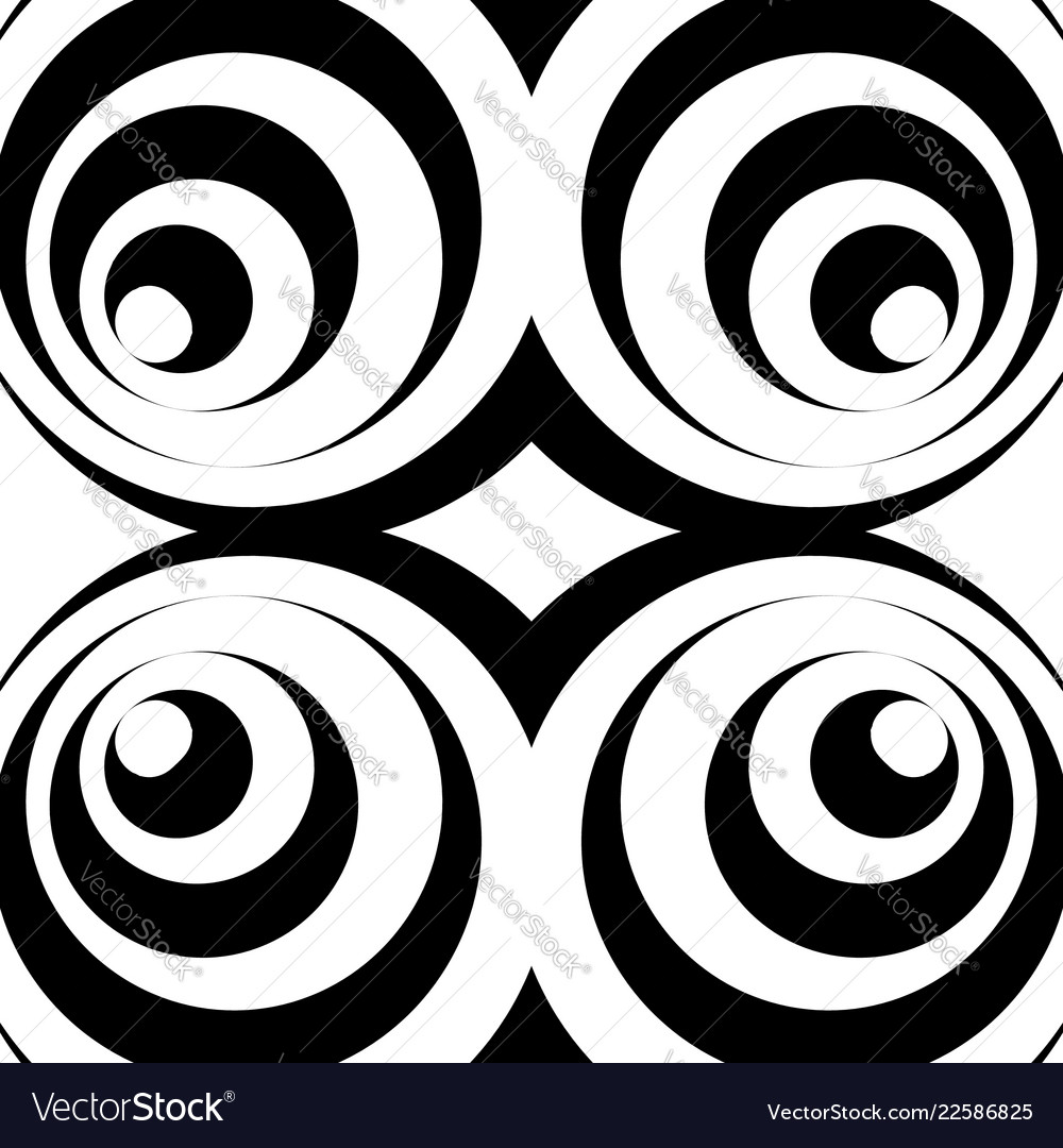 Repeatable pattern with circles abstract