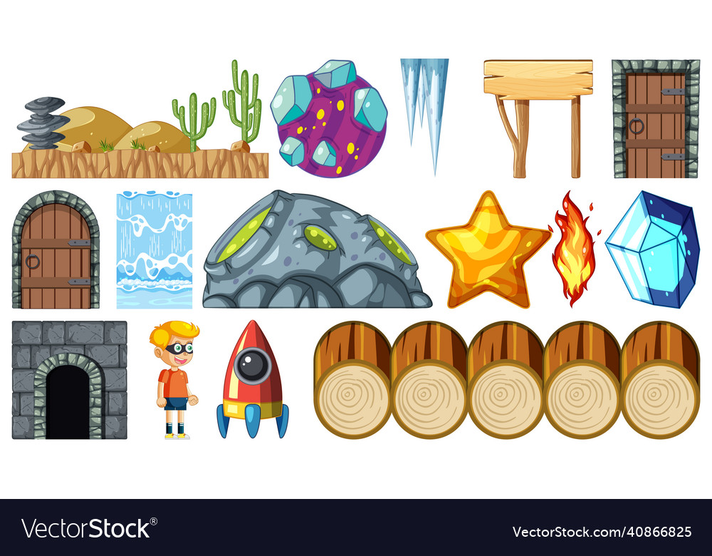 Set of isolated fantasy space objects
