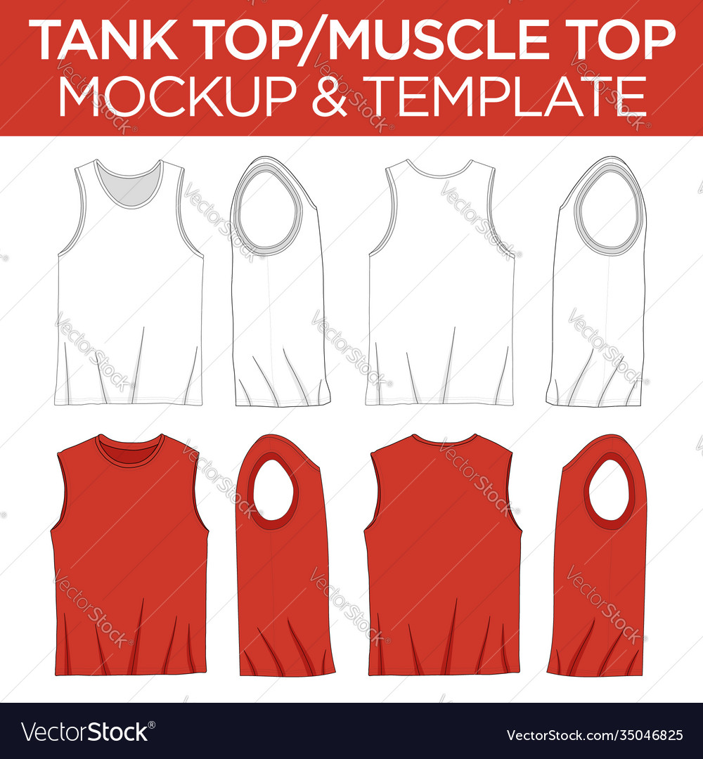 muscle shirt template