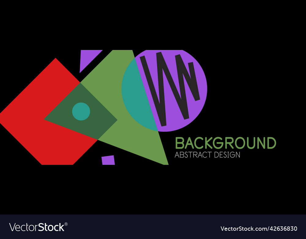 Abstract background blocks lines triangles vector image Abstract background blocks lines triangles