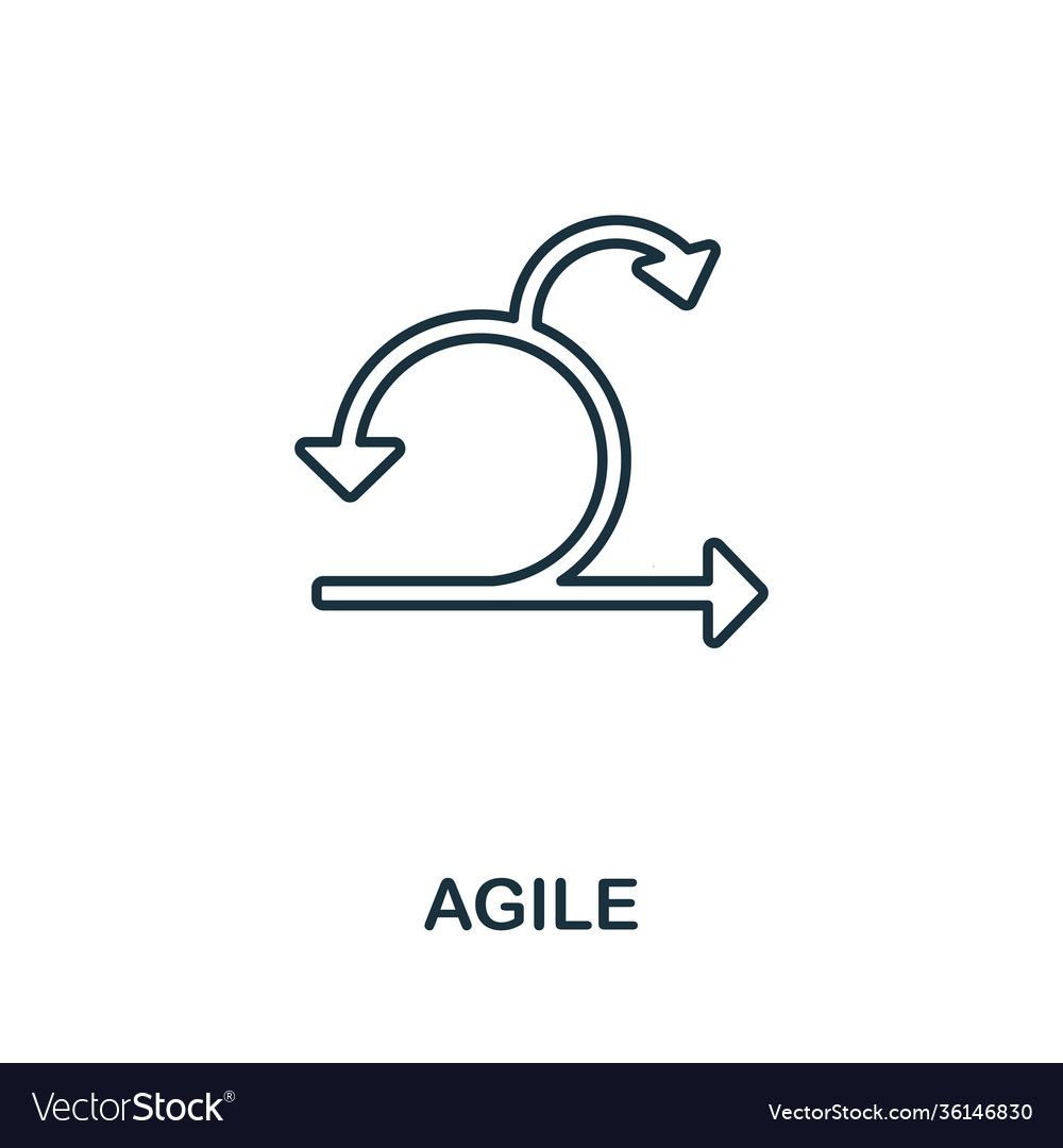 Agile Icon einfaches Element aus dem Geschäft