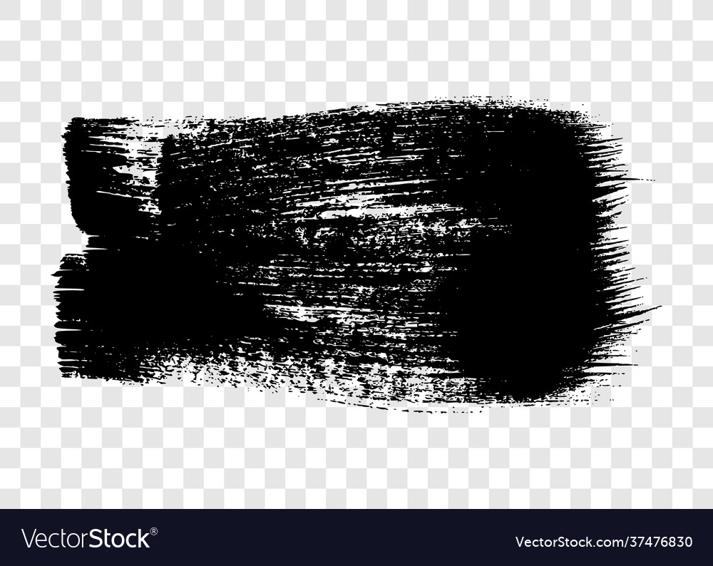 Black grunge brush stroke Royalty Free Vector Image