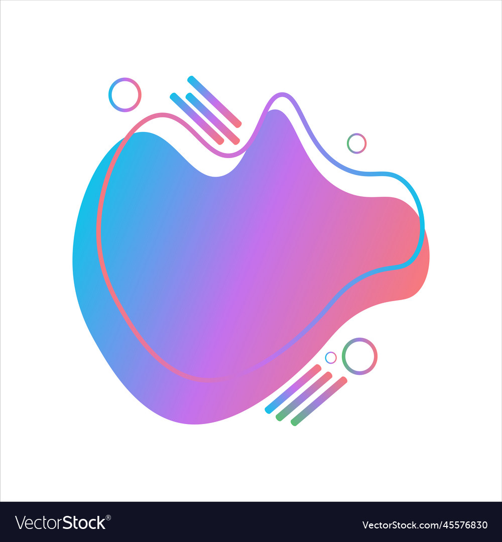 Blob gradient design vector image Blob gradient design