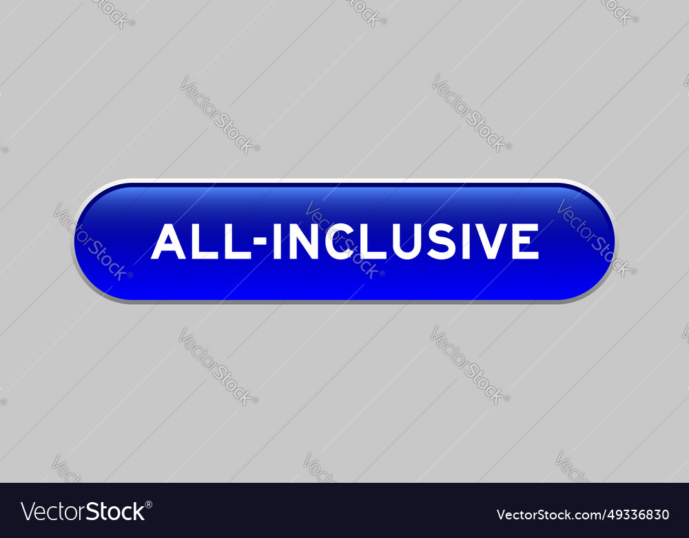 Blue color capsule shape button with word vector image Blue color capsule shape button with word