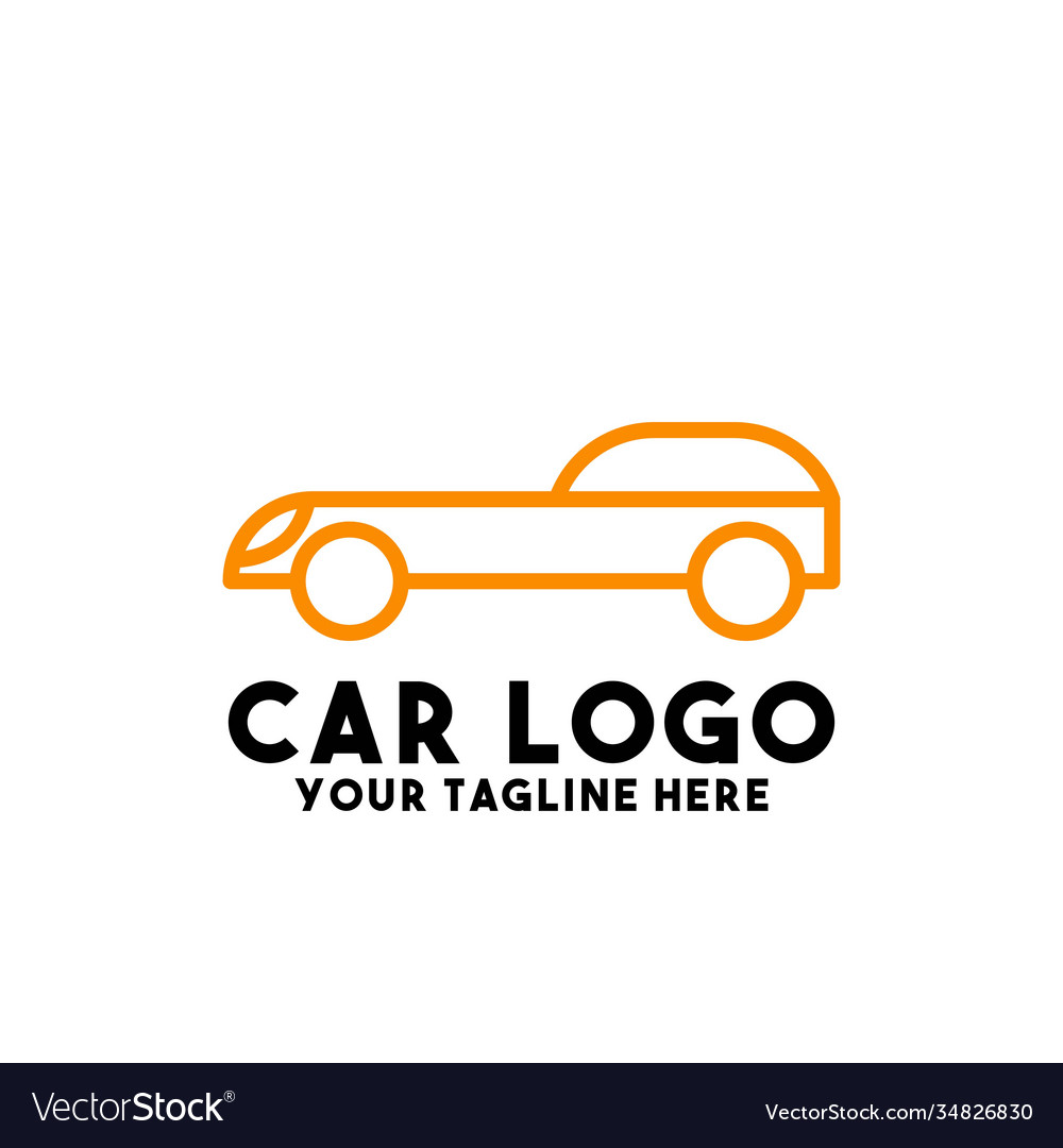 Car logo design modern concept art