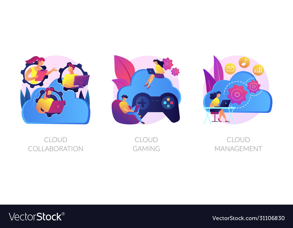Cloud computing concept metaphors vector image Cloud computing concept metaphors