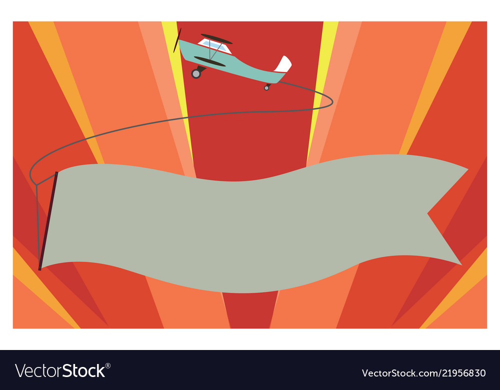 Flying Prop Plane Banner