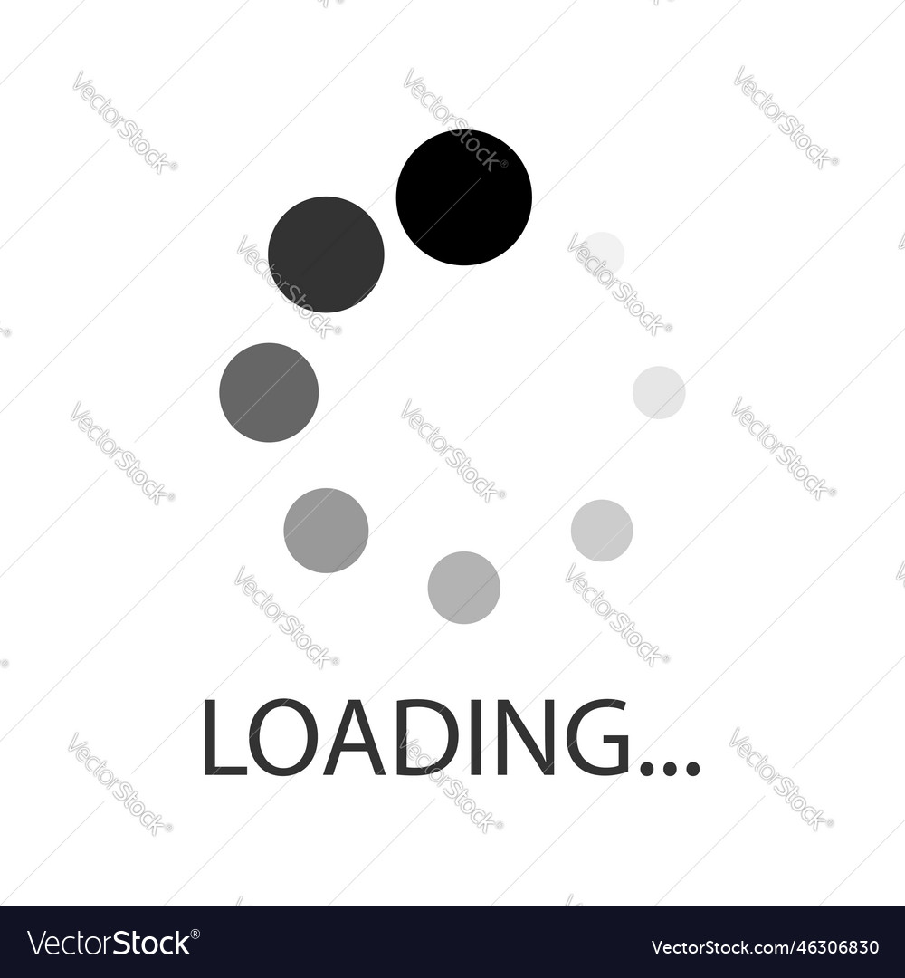 Loading bar icon in flat style progress indicator