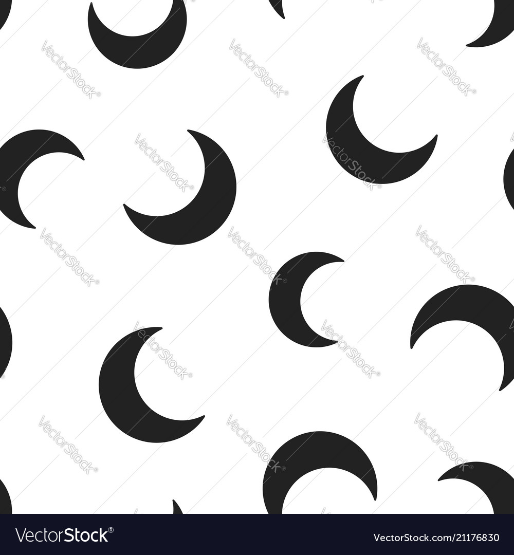 Moonlit Night Seamless Pattern