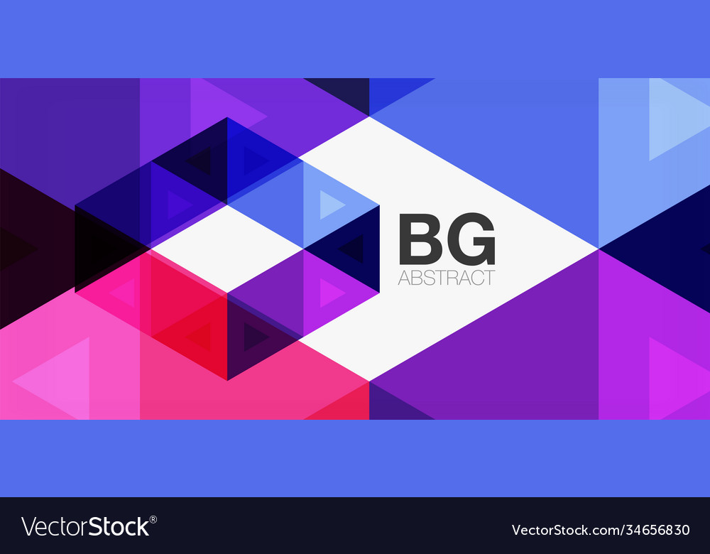 Mosaic triangle pattern abstract background vector image Mosaic triangle pattern abstract background