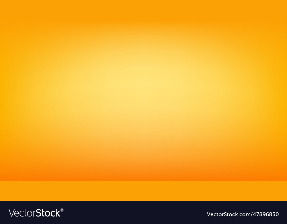Orange gradient abstract background studio empty vector image Orange gradient abstract background studio empty