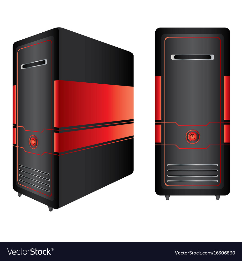 Red and Black Computer Case