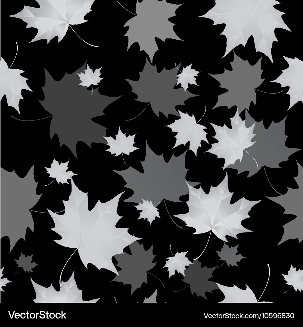 Seamless background pattern autumn leaves Vector Image