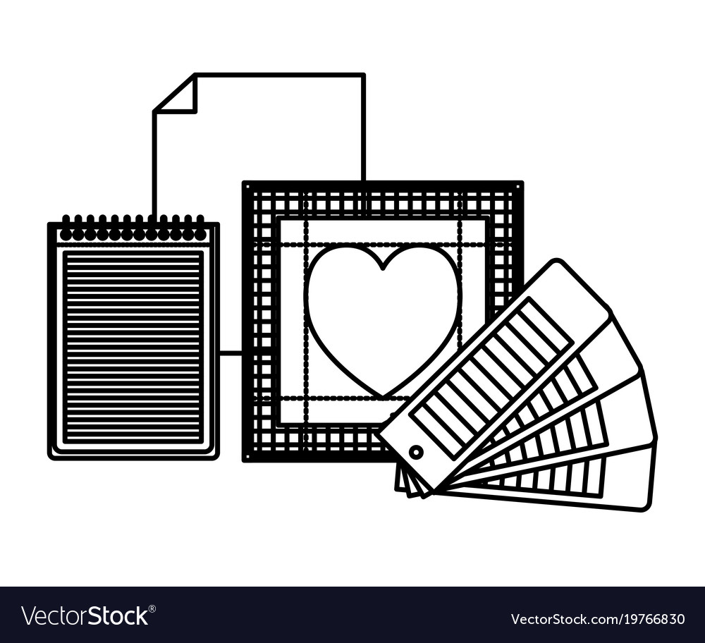 Sheet in blank and spiral notebook color