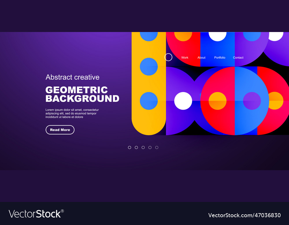 Simple circles and round elements pattern