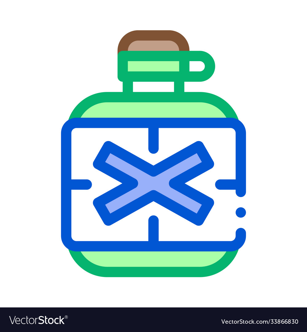 Water bottle icon outline symbol