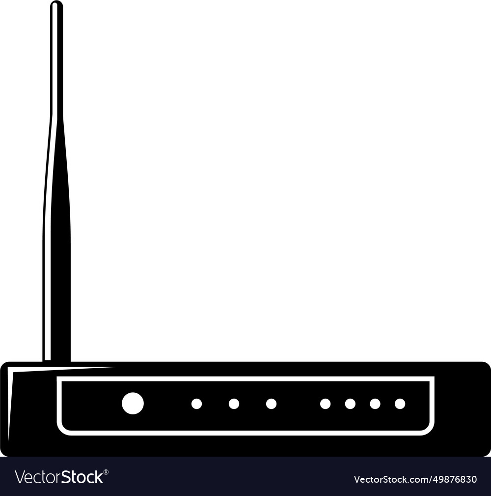 Wireless router icon in flat style vector image Wireless router icon in flat style