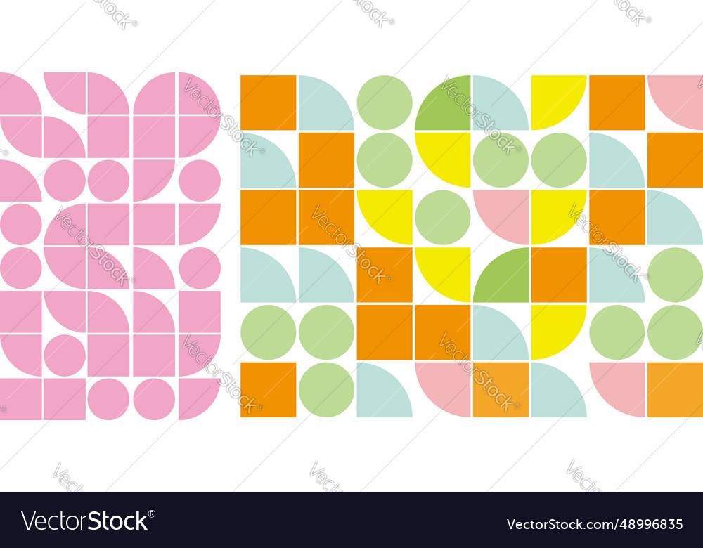 Abstract geometric background with circles vector image Abstract geometric background with circles