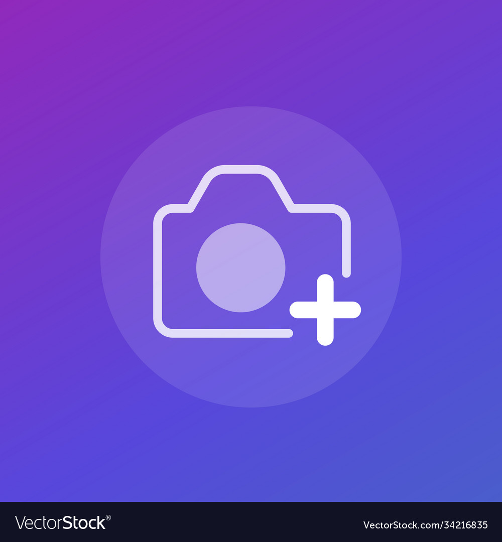 Add photo icon with camera
