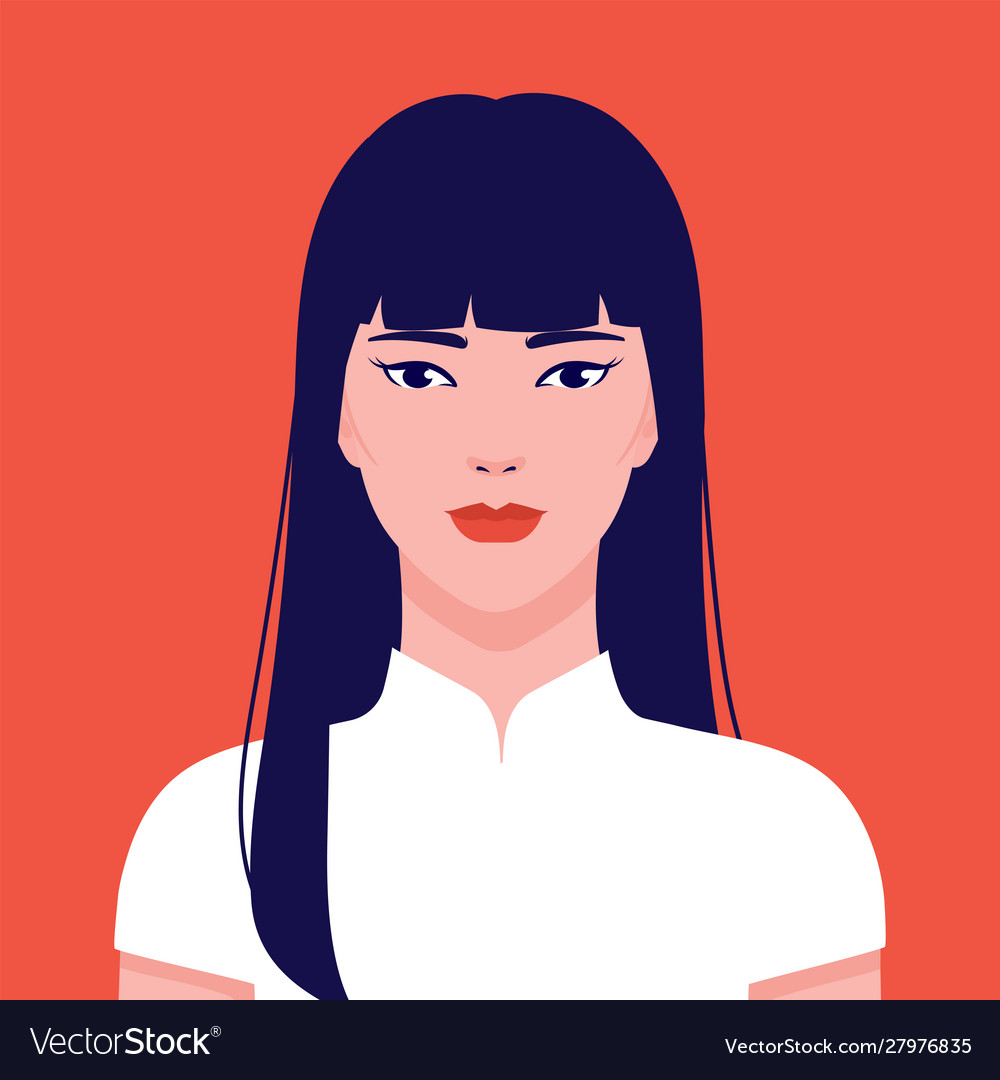 China Gogo2 Boloportrait A Young Beautiful Vector Image