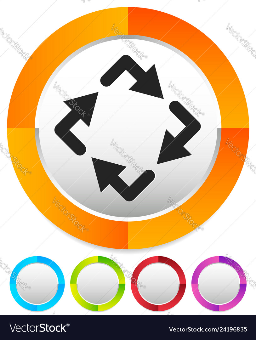 Circular arrows icon rotating clockwise