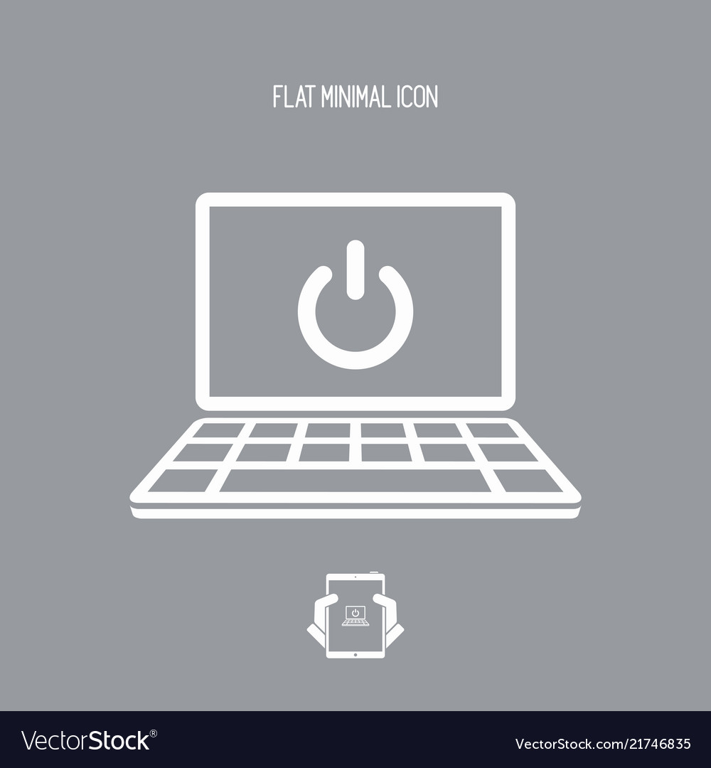 Computer power switch icon