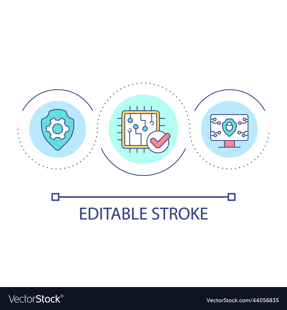 Cybersecurity Loop Icon