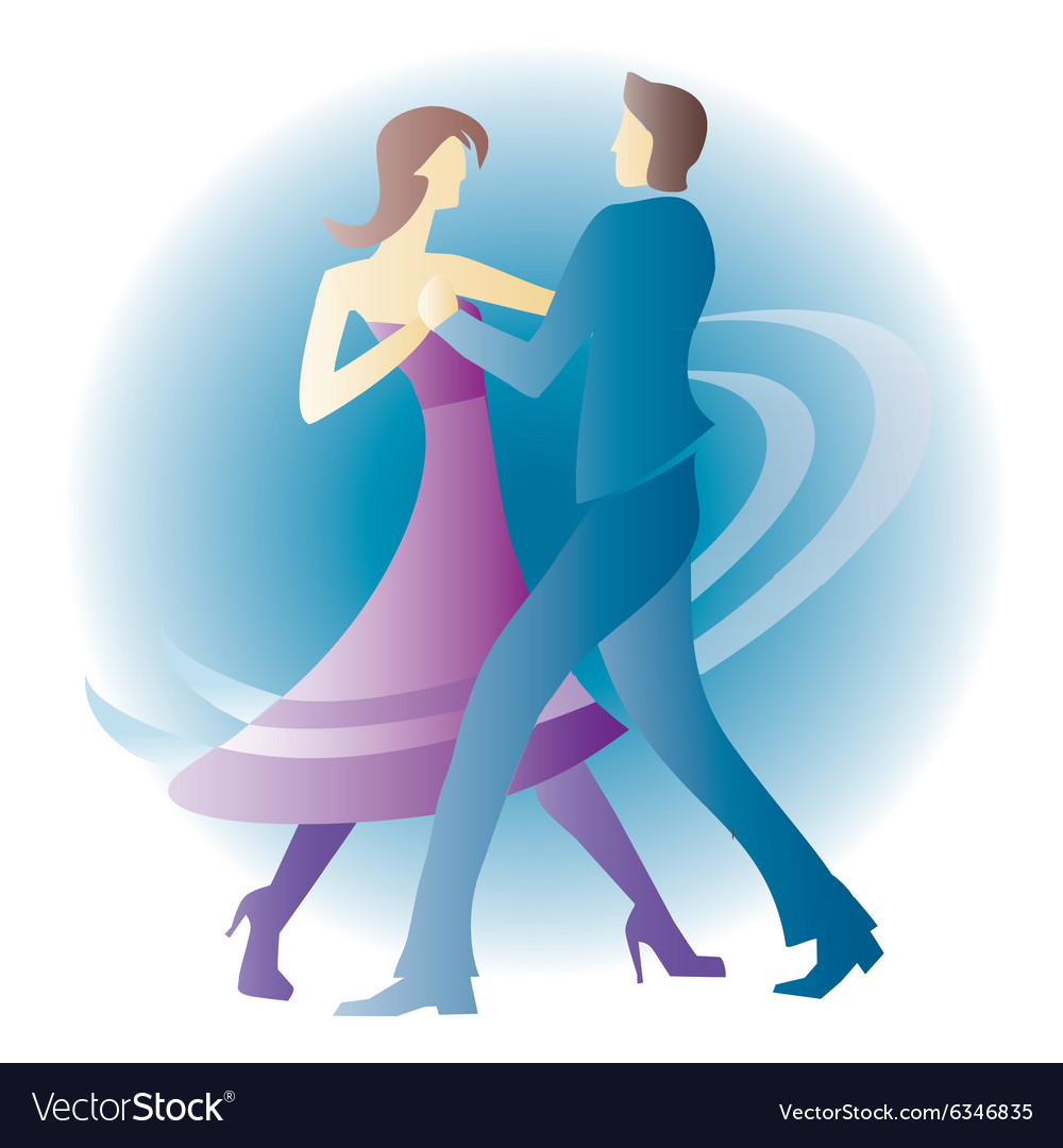 dancing couple Stock Vector