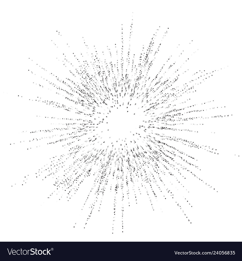 Digitales Burst-Muster mit mehreren Punkten vector image Digitales Burst-Muster mit mehreren Punkten