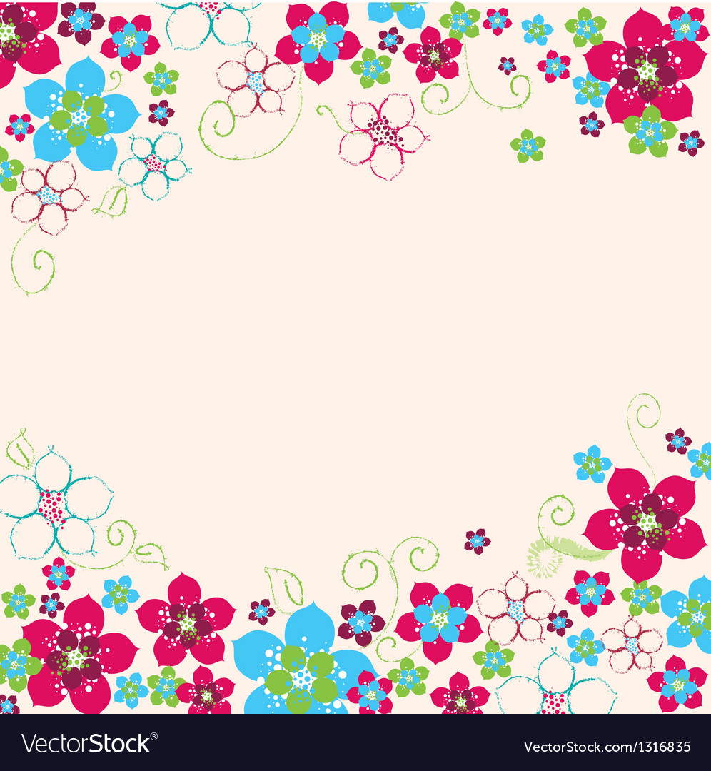 Floral background Royalty Free Vector Image - VectorStock