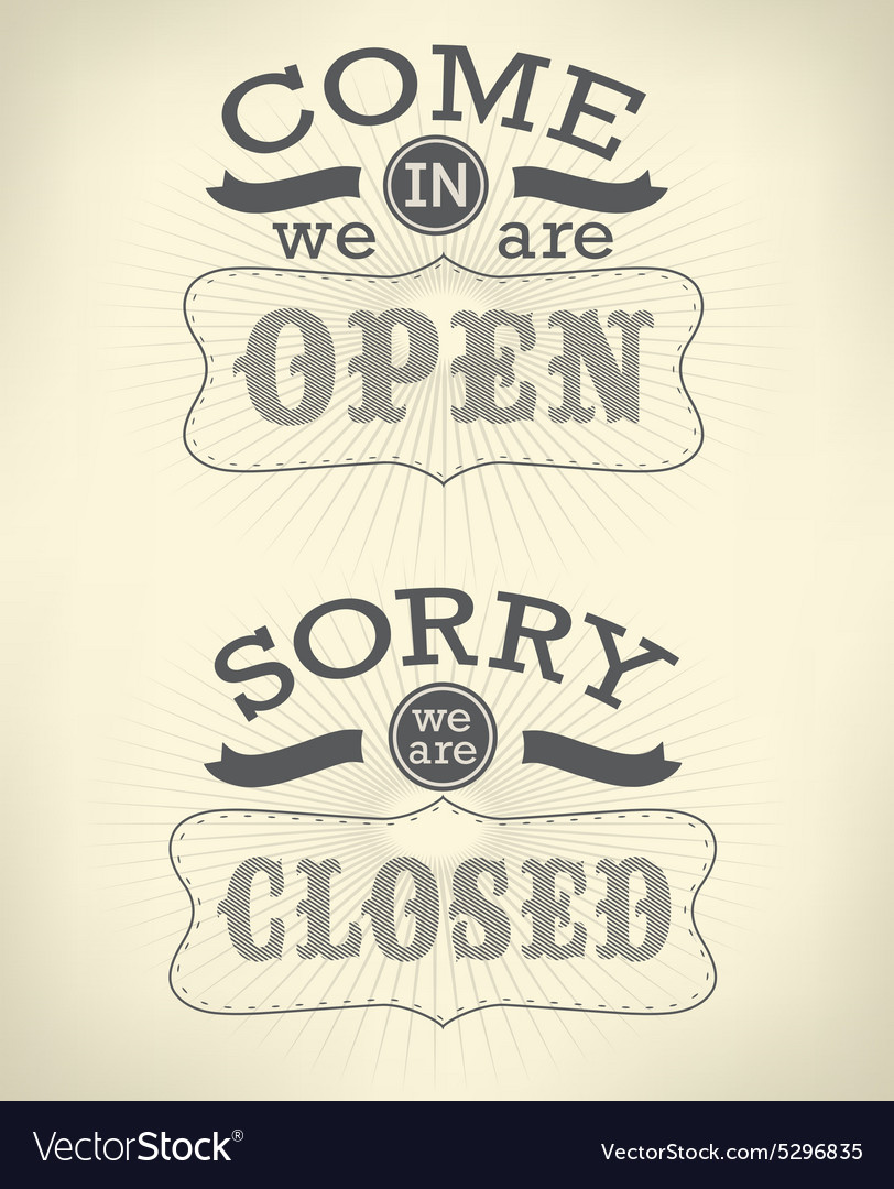 Image of various open and closed