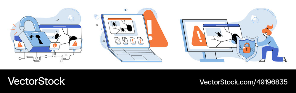 Information privacy services manage databases Vector Image