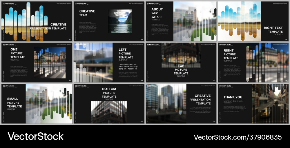 Presentation templates multipurpose Royalty Free Vector