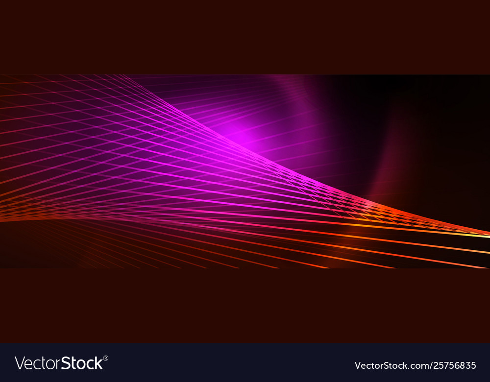 Shiny color neon light with lines abstract