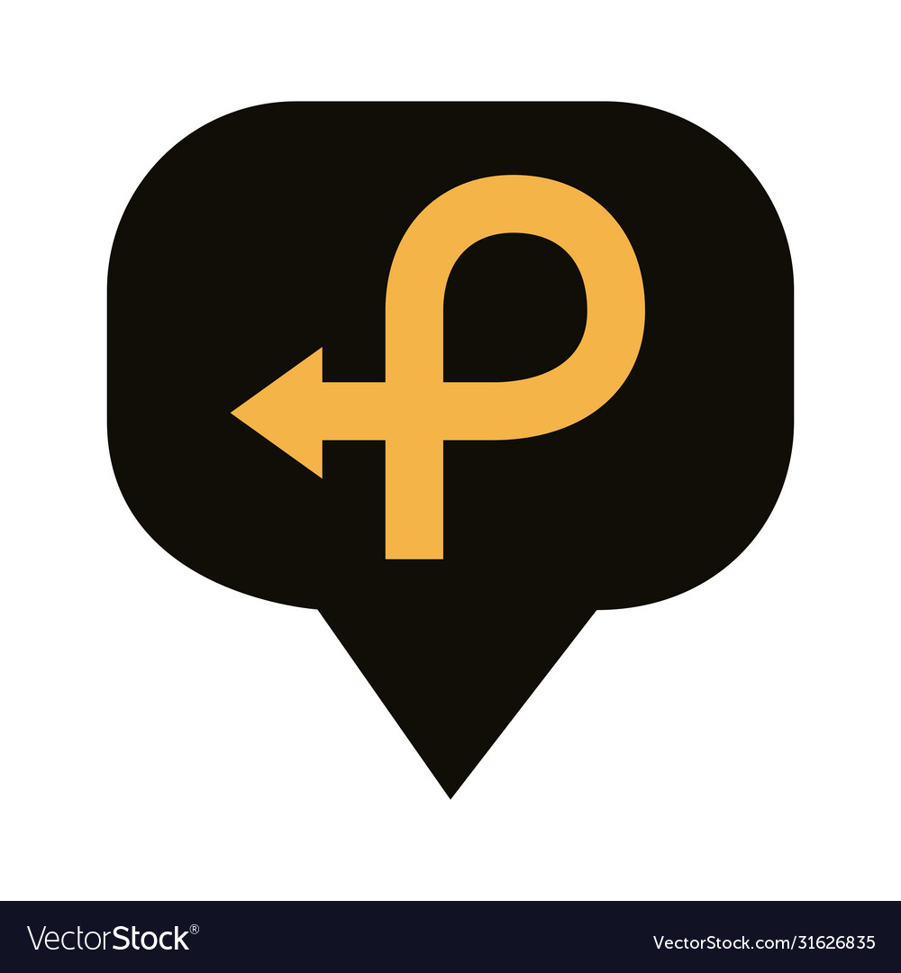 Speech bubble with around arrows navigations guide