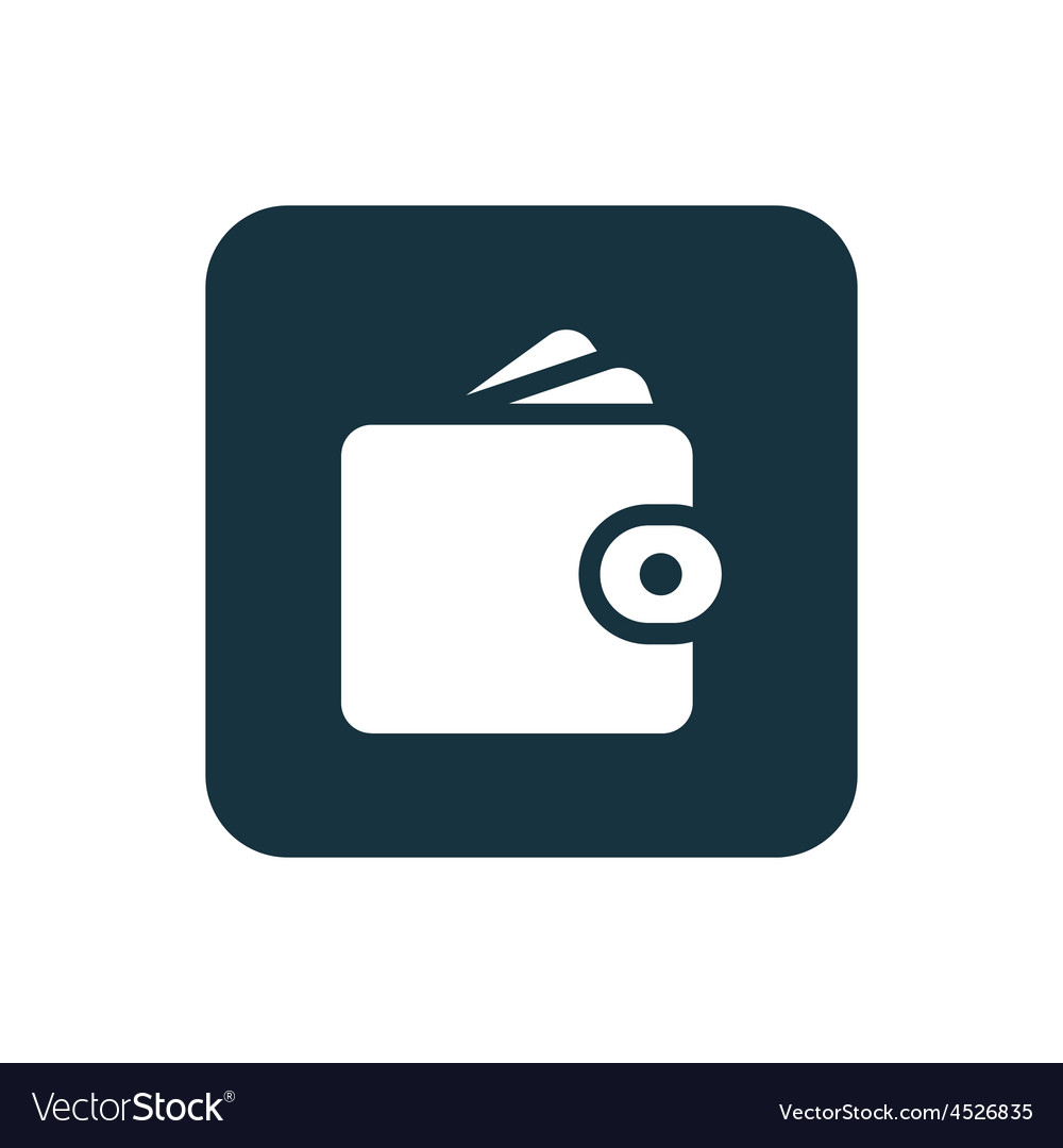 Wallet icon rounded squares button