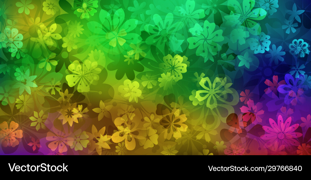 Background flowers Royalty Free Vector Image - VectorStock