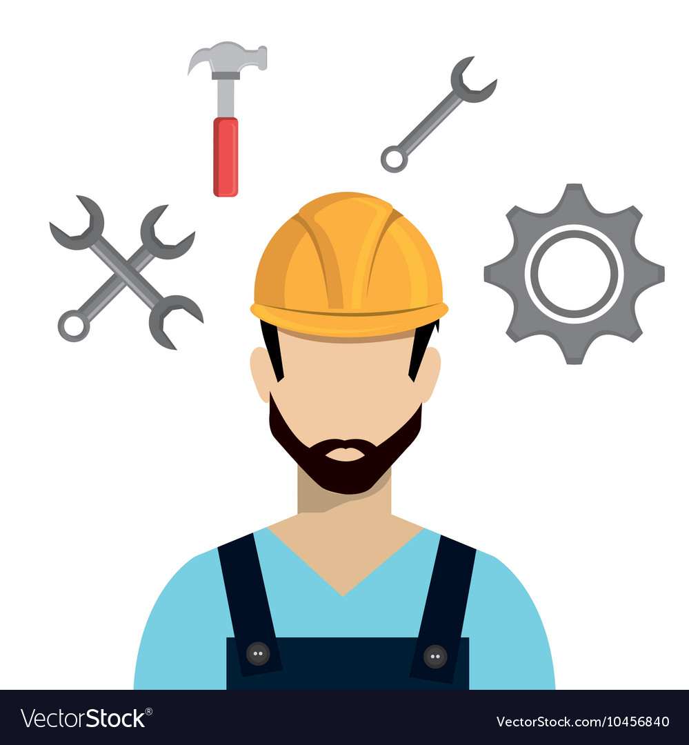 Builder constructor worker icon