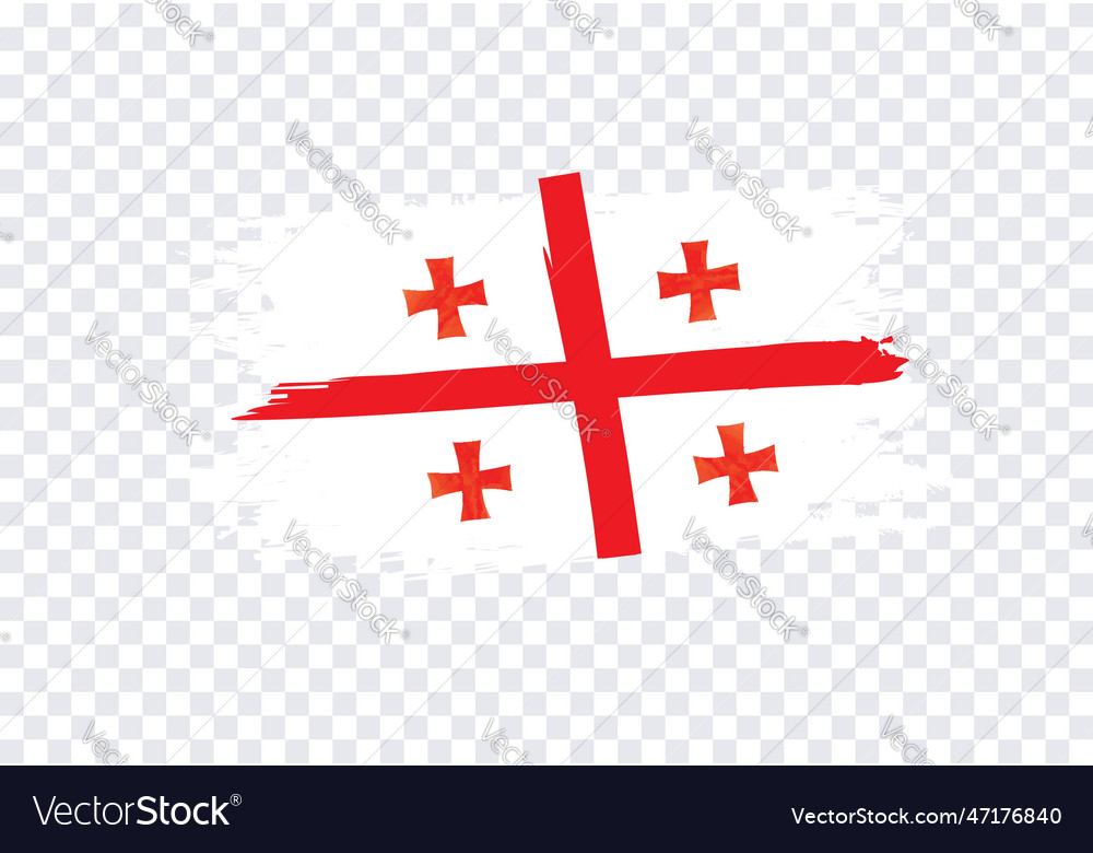 Flag of brush stroked national country Vector Image