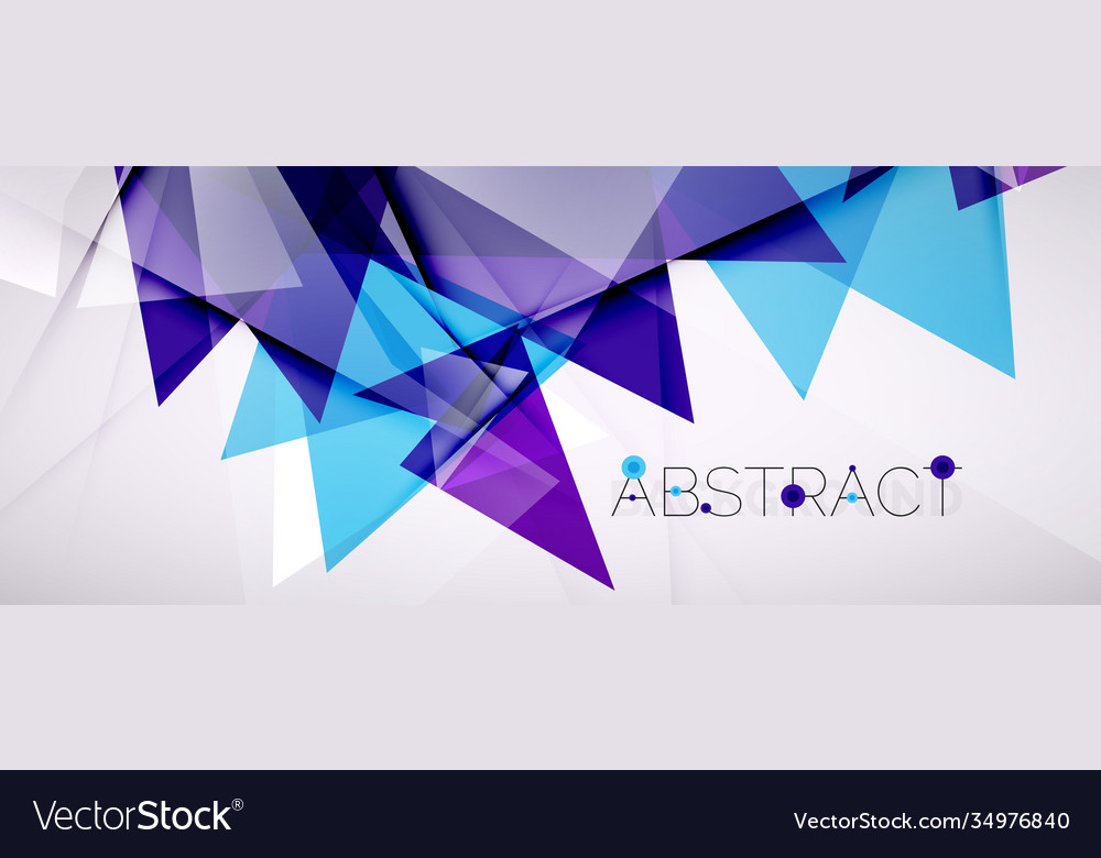 Geometric abstract background color triangle Vector Image Geometric abstract background color triangle